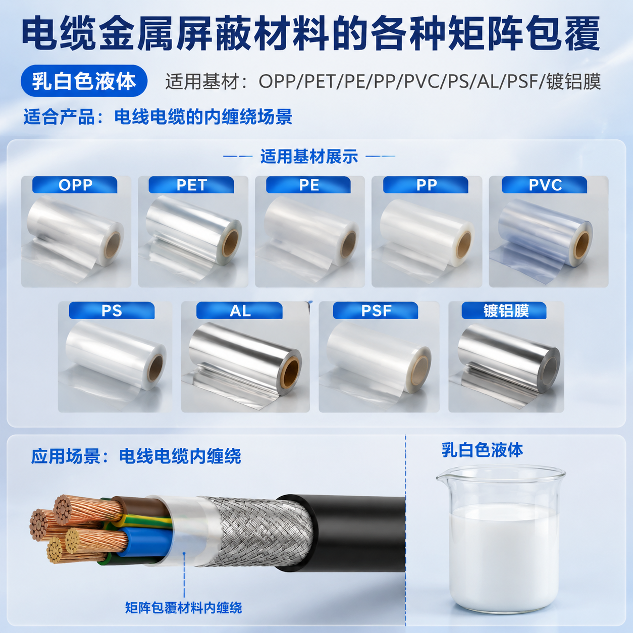 电缆金属屏蔽材料软膜复合